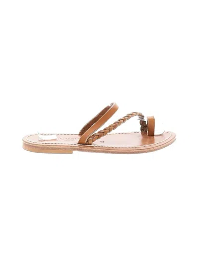 Pre-owned Kjacques Sandals In Tan