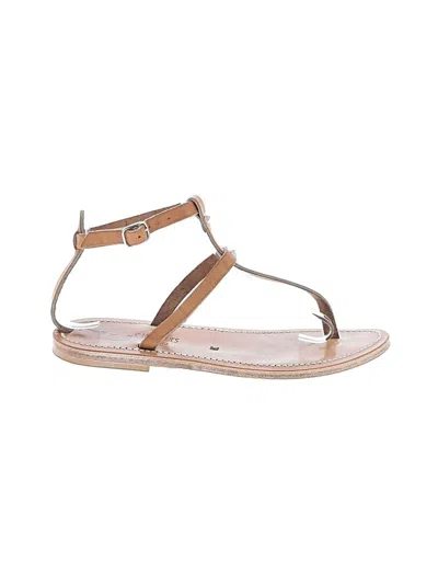 Pre-owned Kjacques Sandals In Tan