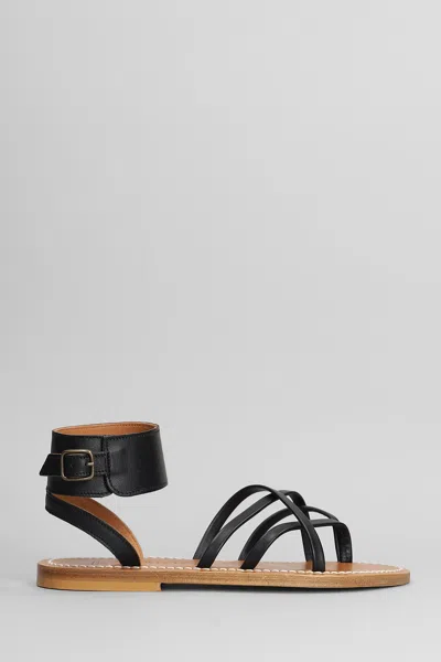 Kjacques Selyse F Flats In Black Leather