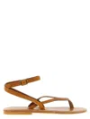 Kjacques Smyrne Leather Sandals In Animal Print