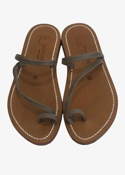 Kjacques Women's Actium Sandal In Taupe In Brown