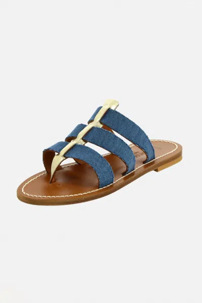 Kjacques Women's Dolon Sandal In Jeans Bleu In Blue