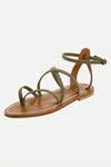 Kjacques Women's Epicure Sandal In Khaki In Green