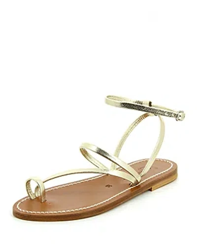 Kjacques K.jacques Women's Ombeline Flat Sandals In Brown