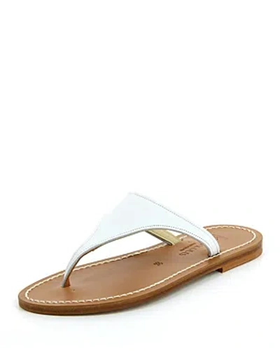 Kjacques K.jacques Women's Pegase Flat Thong Sandals In White