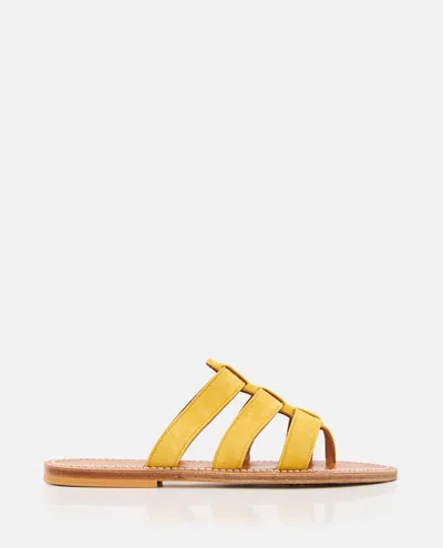 Kjacques Yellow Slip On Sandals