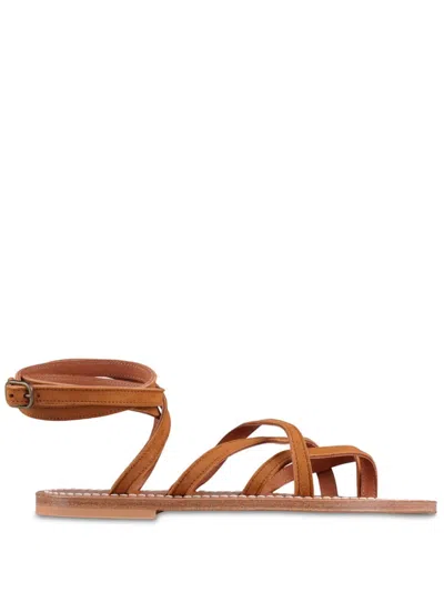 Kjacques K.jacques Zenobie Sandals Shoes In Brown