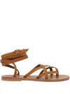 Kjacques K.jacques Zenobie Sandals Shoes In Brown