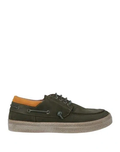 Kjøre Project Man Lace-up Shoes Military Green Size 9 Leather