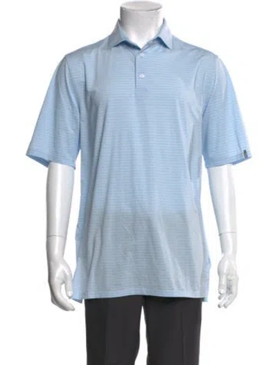 Pre-owned Kjus Collar Short Sleeve Polo Shirt In Blue
