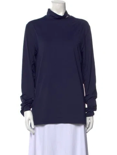 Pre-owned Kjus Cowl Neck Long Sleeve Sweatshirt In Blue