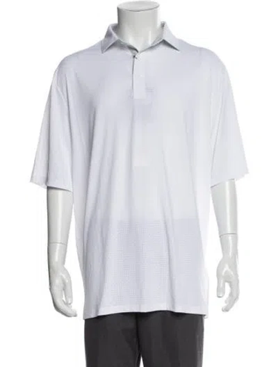 Pre-owned Kjus Crew Neck Short Sleeve Polo Shirt In White
