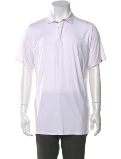 Pre-owned Kjus Crew Neck Short Sleeve Polo Shirt In White