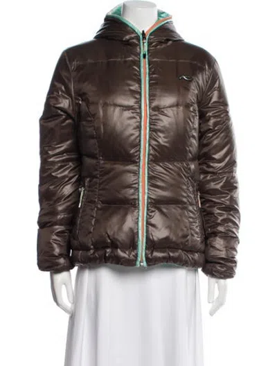 Pre-owned Kjus Down Jacket In Brown