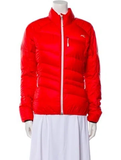 Pre-owned Kjus Down Jacket In Orange