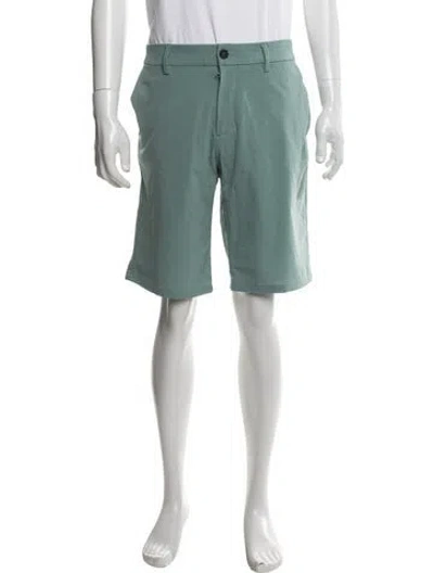 Pre-owned Kjus Flat Front Shorts In Green