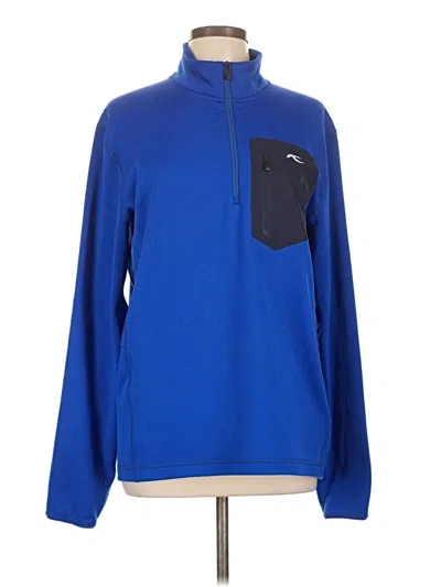 Pre-owned Kjus Fleece Jacket In Blue