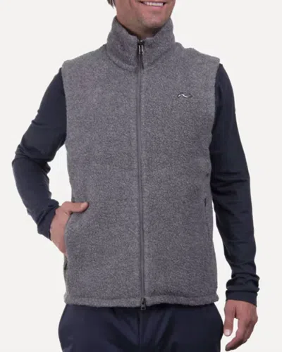 Kjus Glencoe Vest In Steel Grey Melange In Gray
