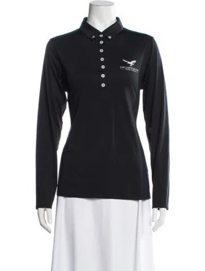 Pre-owned Kjus Long Sleeve Polo In Black