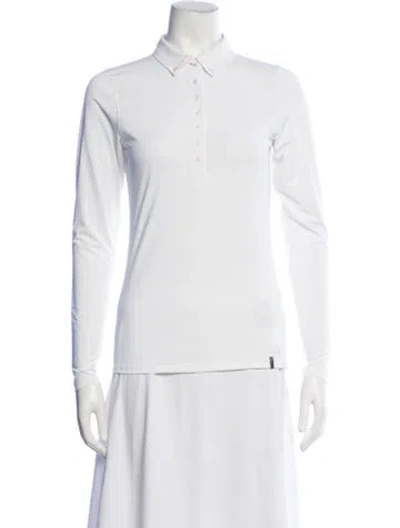 Pre-owned Kjus Long Sleeve Polo In Neutrals
