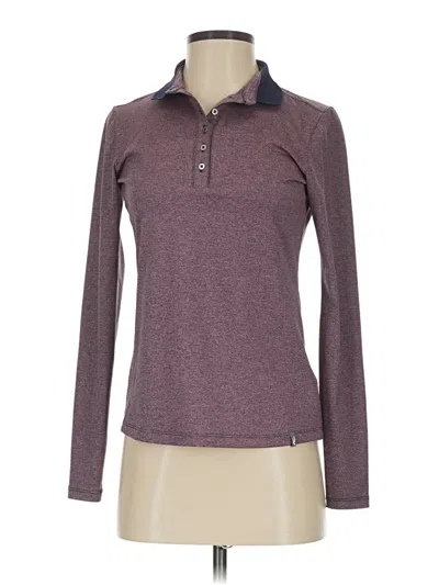 Pre-owned Kjus Long Sleeve Polo Shirt In Purple