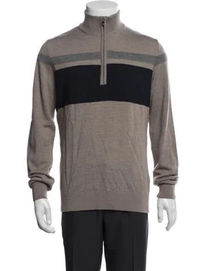 Pre-owned Kjus Merino Wool Colorblock Pattern Jacket In Multicolor