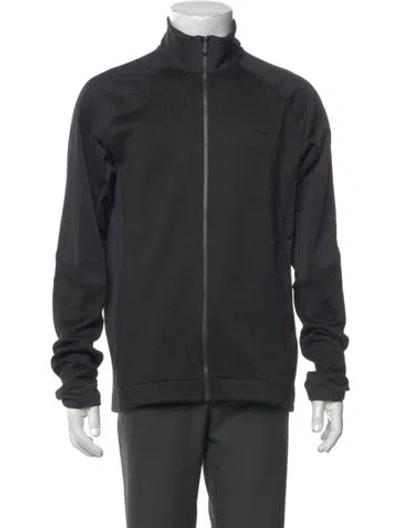 Pre-owned Kjus Mock Neck Long Sleeve Cardigan In Black