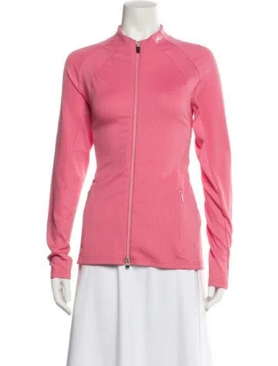 Pre-owned Kjus Mock Neck Long Sleeve Sweatshirt In Pink