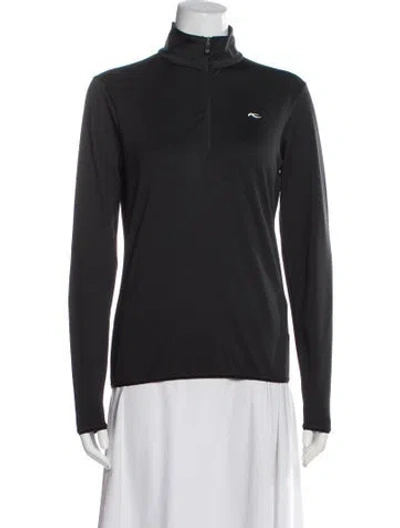 Pre-owned Kjus Mock Neck Long Sleeve Top In Gray