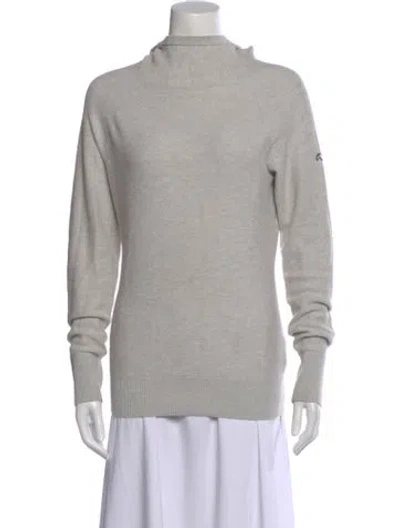 Pre-owned Kjus Mock Neck Long Sleeve Top In Gray