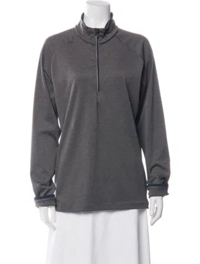 Pre-owned Kjus Mock Neck Long Sleeve Top In Grey