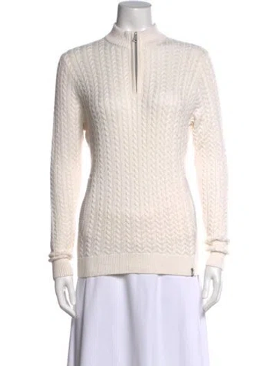 Pre-owned Kjus Mock Neck Sweater In Neutral