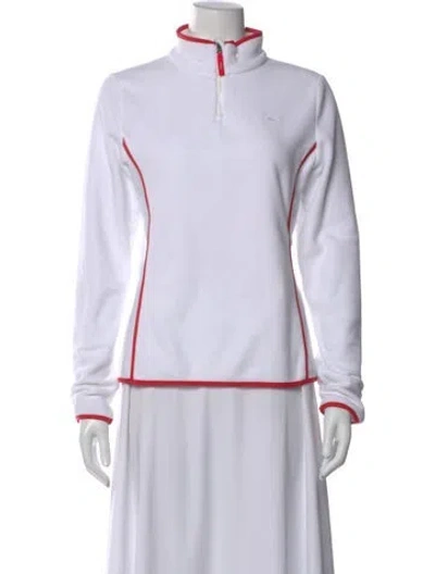 Pre-owned Kjus Mock Neck Sweater In White