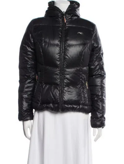 Pre-owned Kjus Nylon Down Jacket In Black
