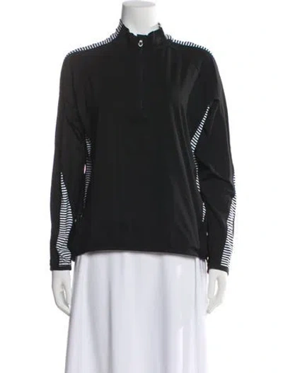 Pre-owned Kjus Nylon Striped Top In Black