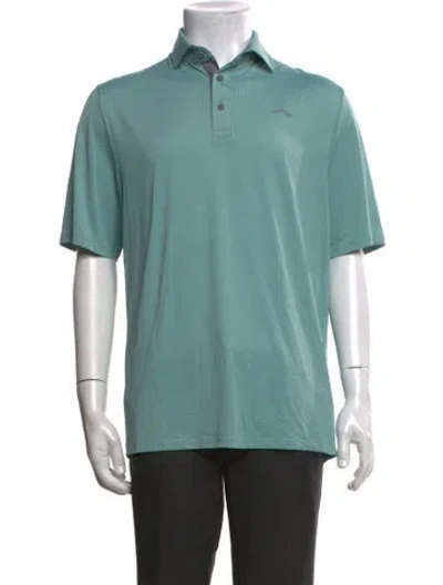 Pre-owned Kjus Patterned Collar Polo Shirt In Green