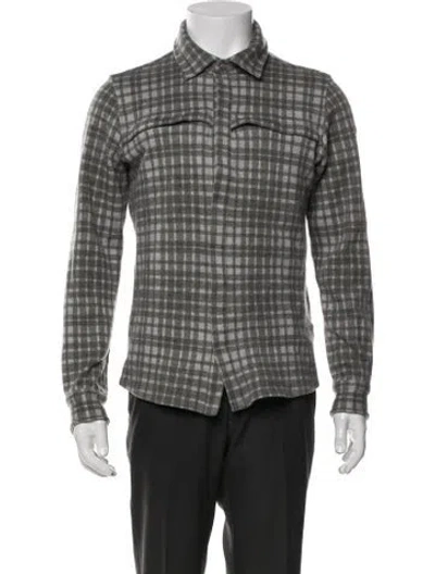 Pre-owned Kjus Plaid Print Jacket In Grey