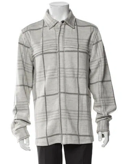 Pre-owned Kjus Plaid Print Long Sleeve Shirt In Gray