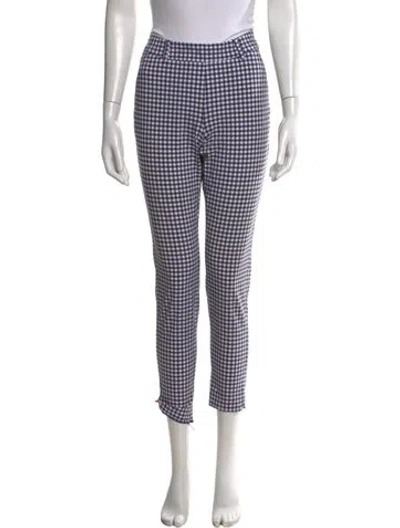 Pre-owned Kjus Plaid Print Skinny Leg Pants In Multi