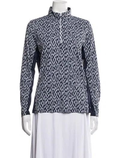 Pre-owned Kjus Printed Performance Jacket In Blue