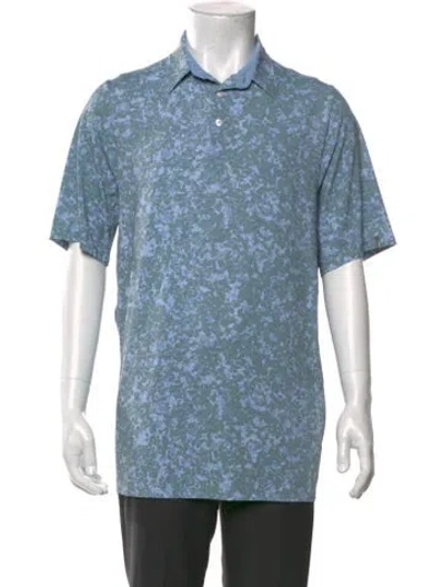 Pre-owned Kjus Printed Short Sleeve Shirt In Blue
