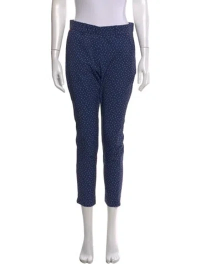 Pre-owned Kjus Printed Skinny Leg Pants In Blue