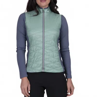 KJUS RETENTION VEST IN MINERAL/STEEL BLUE