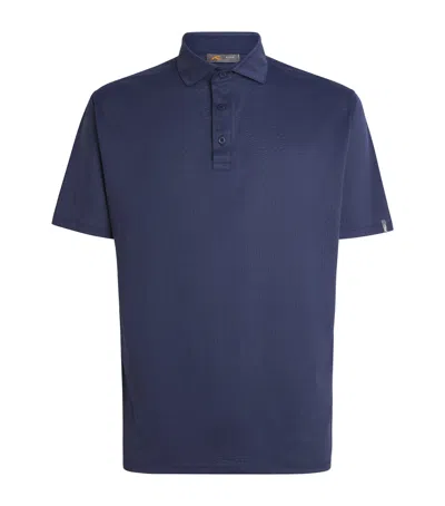 Kjus Savin Structure Polo Shirt In Navy