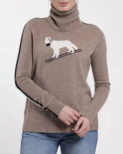 Kjus Snow Sweater In Willow/black In Brown