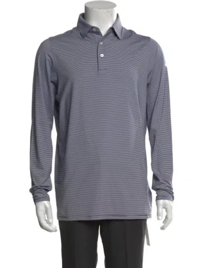 Pre-owned Kjus Striped Collar Polo Shirt In Black