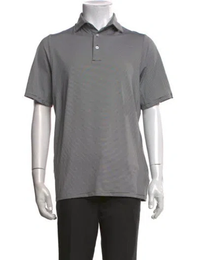Pre-owned Kjus Striped Collar Polo Shirt In Multicolor