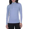 Kjus Sunshine Sport Half-zip Top In Santorini/white In Blue