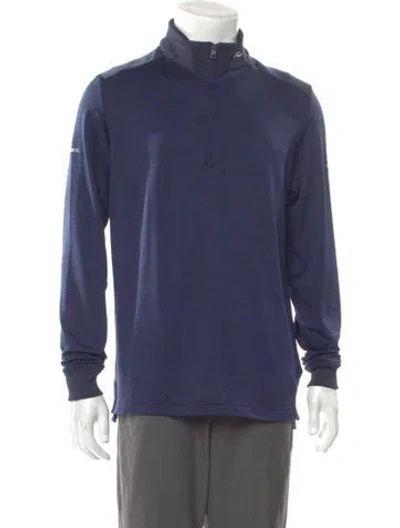 Pre-owned Kjus Turtleneck Long Sleeve Sweatshirt In Blue