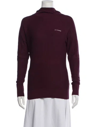 Pre-owned Kjus Turtleneck Sweater In Burgundy